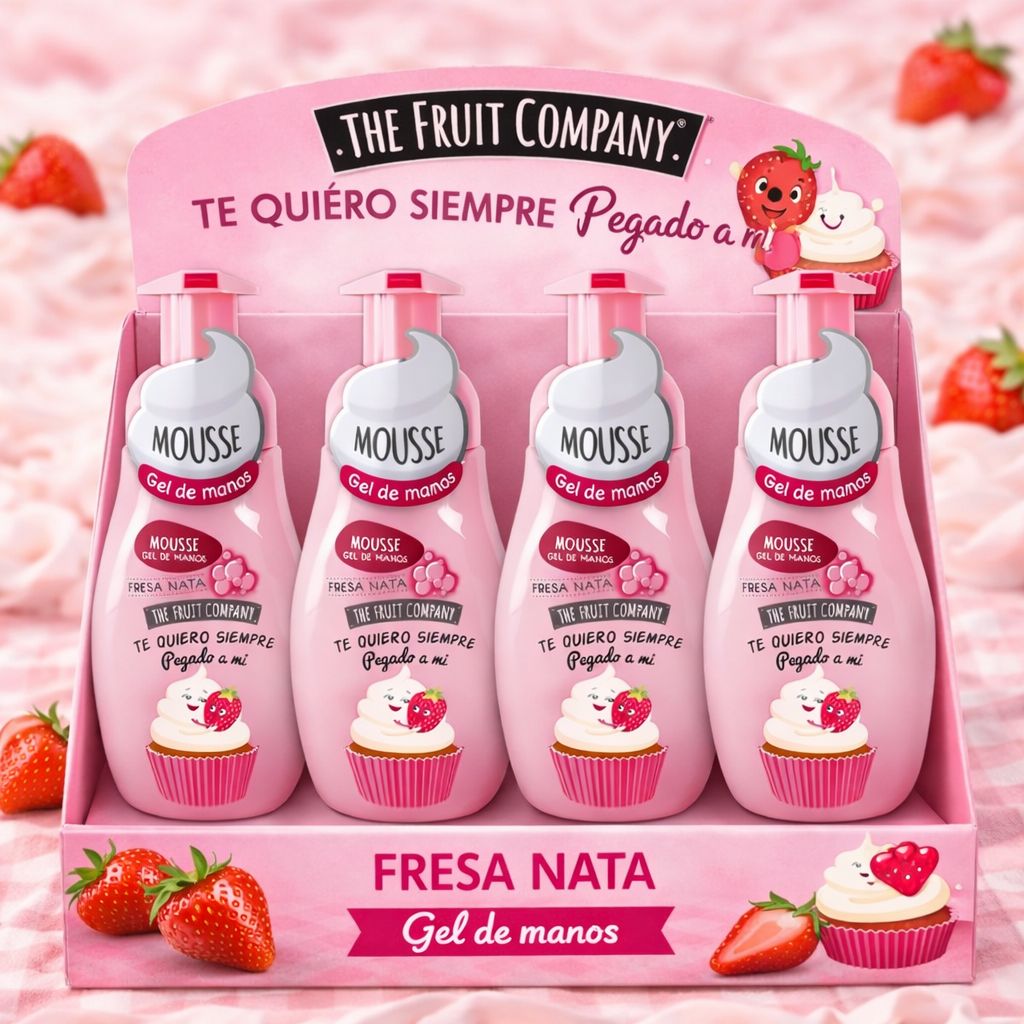 MOUSSE GEL DE MANOS FRESA NATA